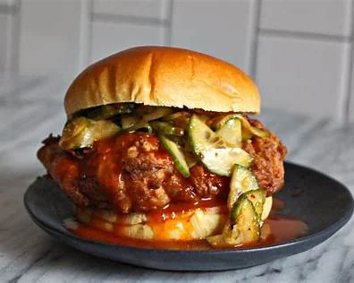 Hot chicken sandwich